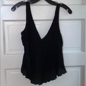 Black low cut tank